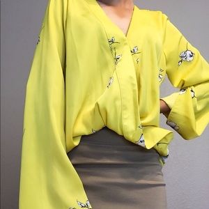 Worthington Yellow Blouse